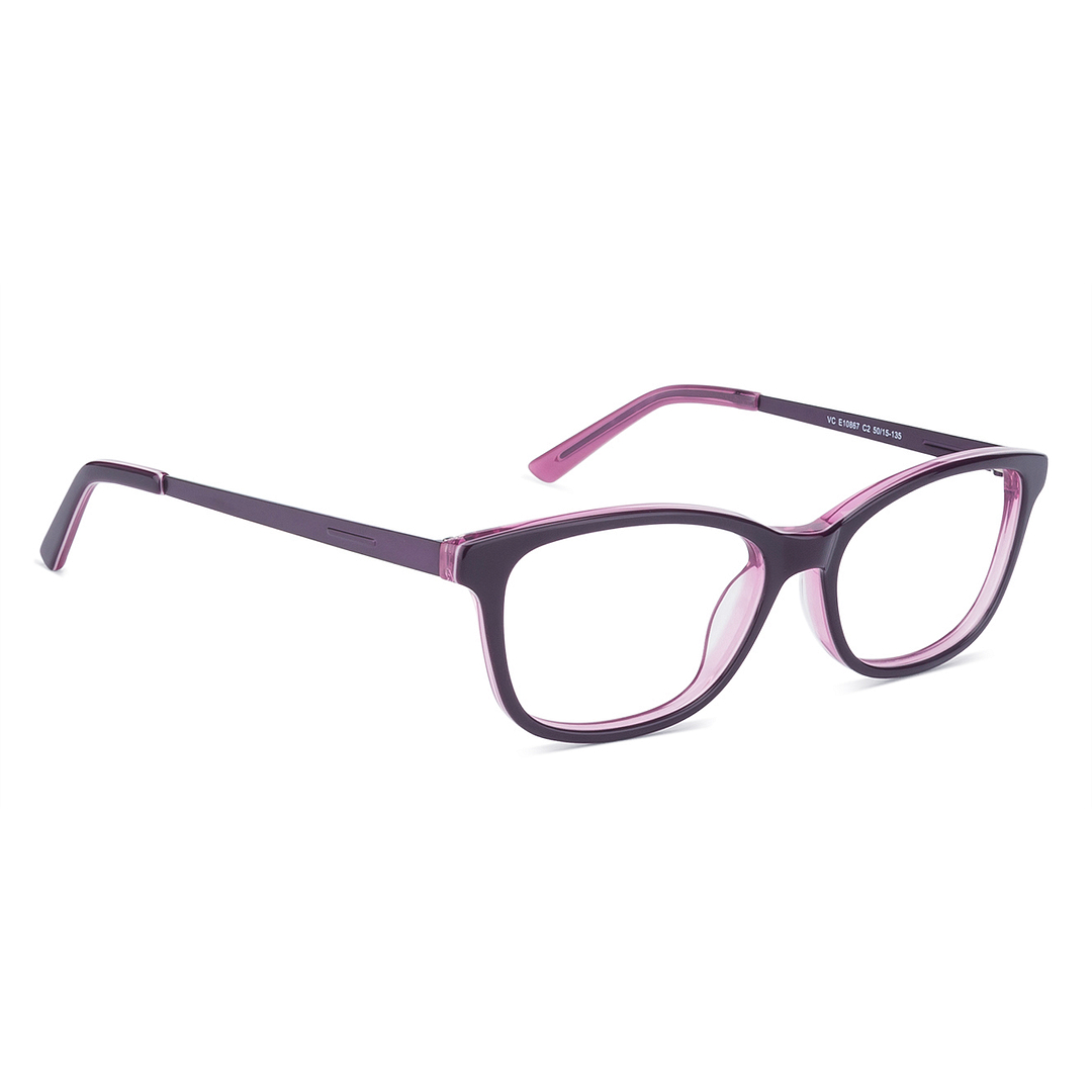 Vincent Chase Online Purple Transparent Full Rim Rectangle left side