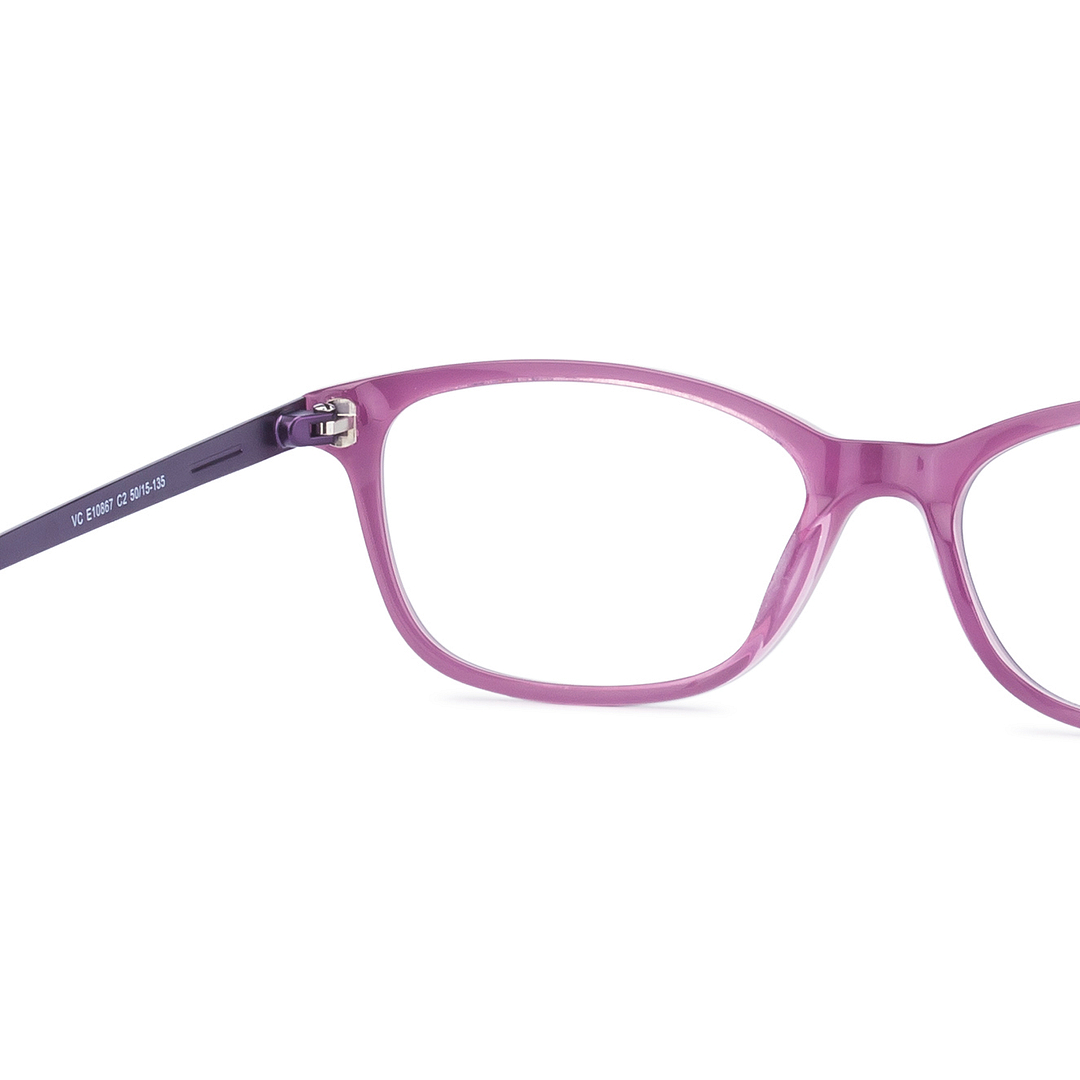 Vincent Chase Online Purple Transparent Full Rim Rectangle left side
