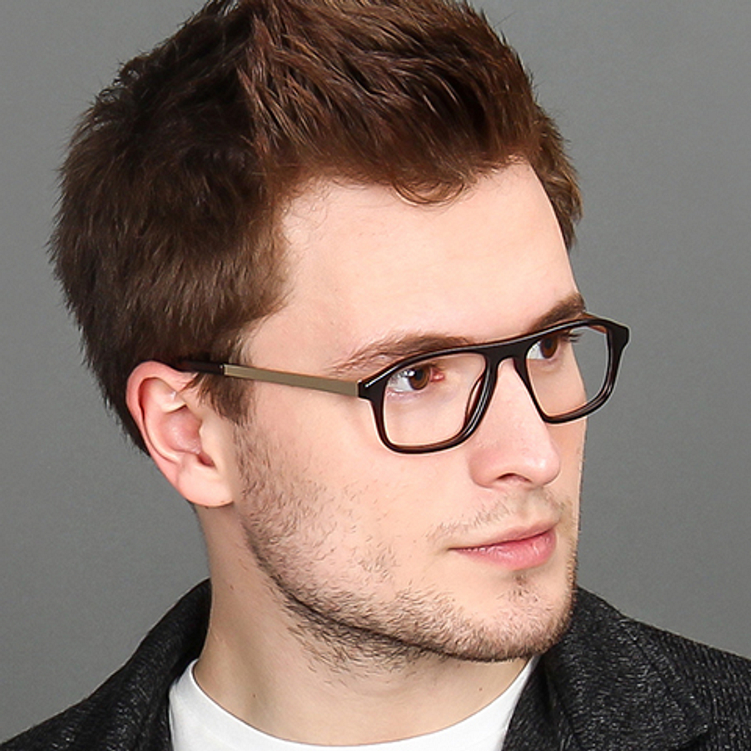 Vincent Chase Online Light Brown Full Rim Rectangle right side