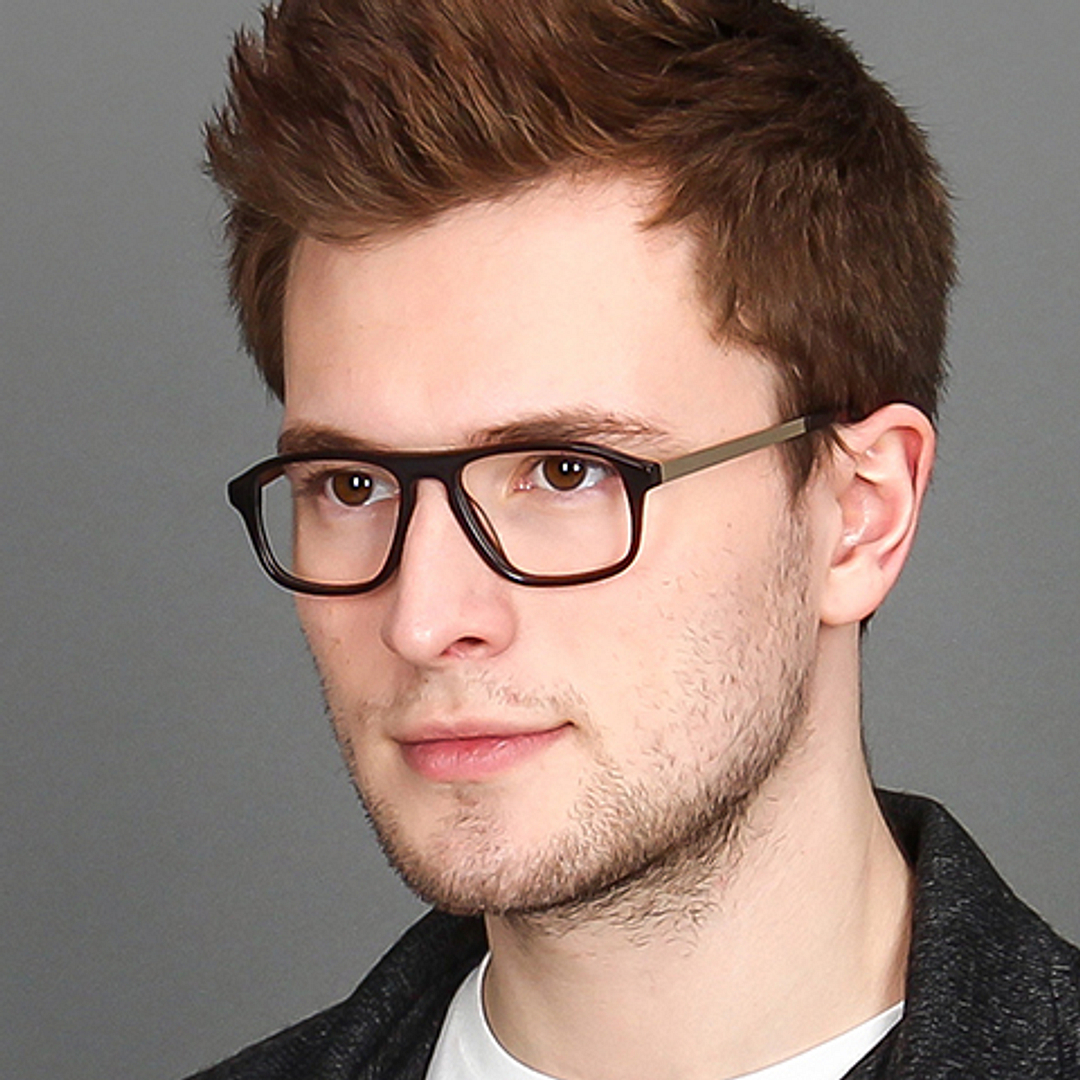 Vincent Chase Online Light Brown Full Rim Rectangle left side