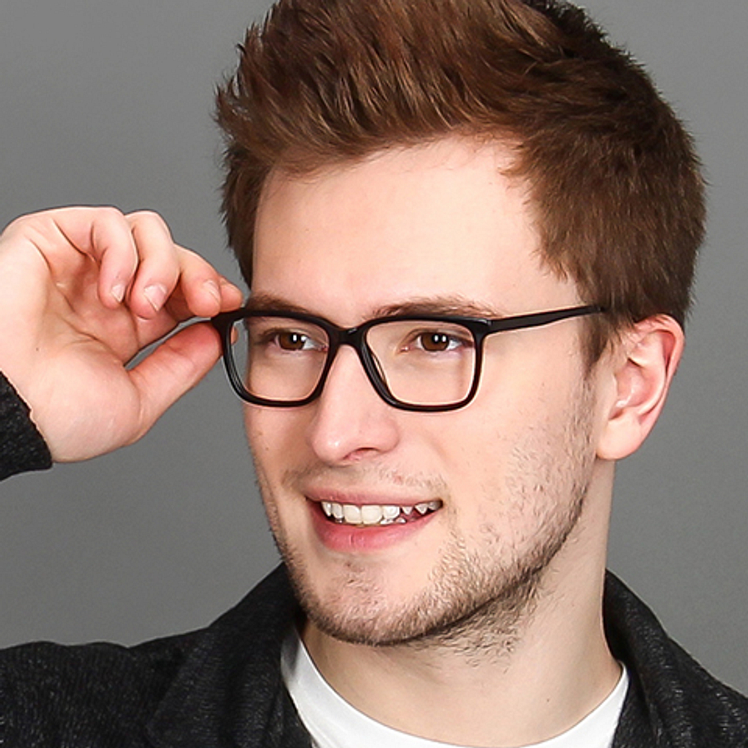 Vincent Chase Online Black Full Rim Rectangle left side