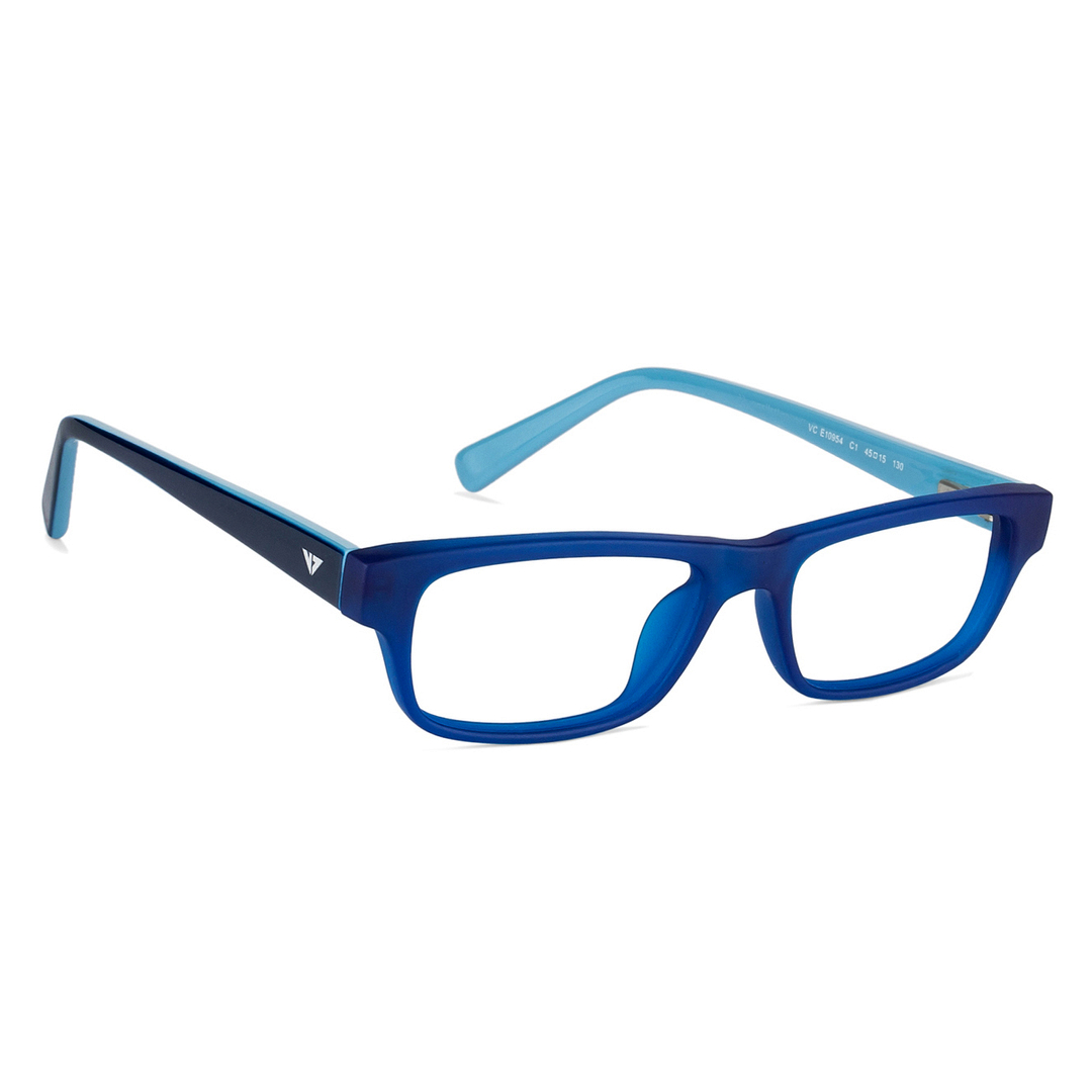 Hooper Online Navy Blue Full Rim Rectangle left side