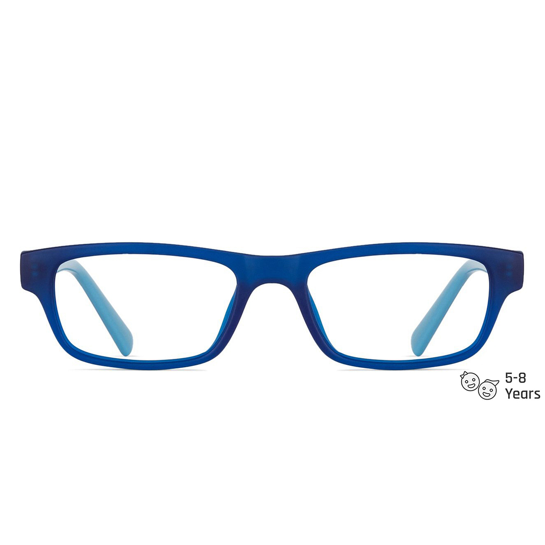Hooper Online Navy Blue Full Rim Rectangle left side