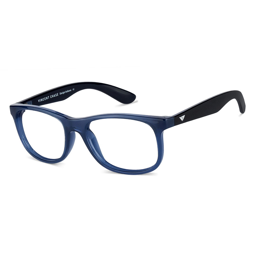 Hooper Online Blue Transparent Full Rim Rectangle right side