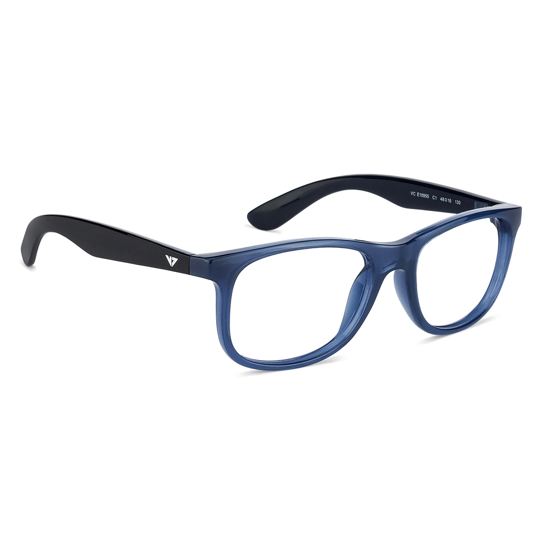 Hooper Online Blue Transparent Full Rim Rectangle left side
