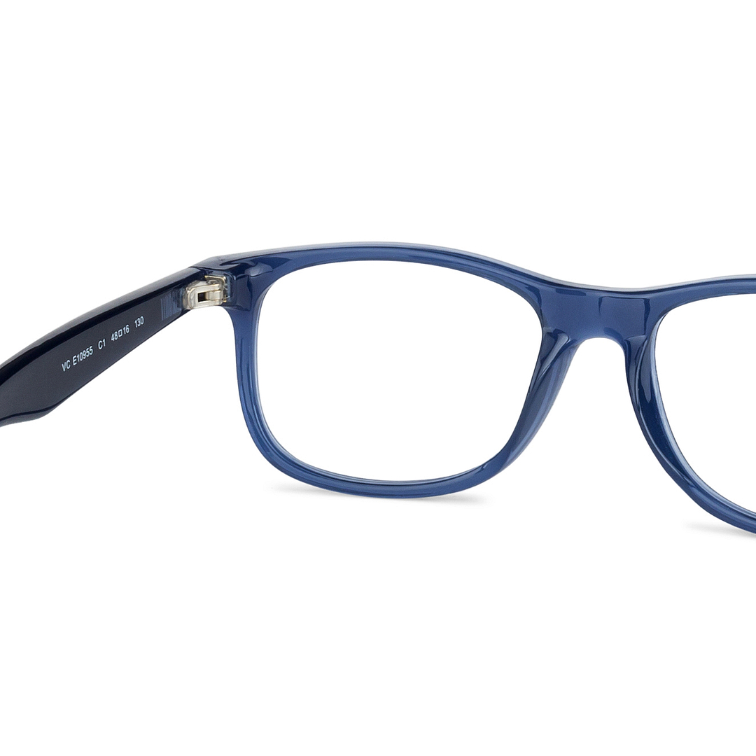 Hooper Online Blue Transparent Full Rim Rectangle left side