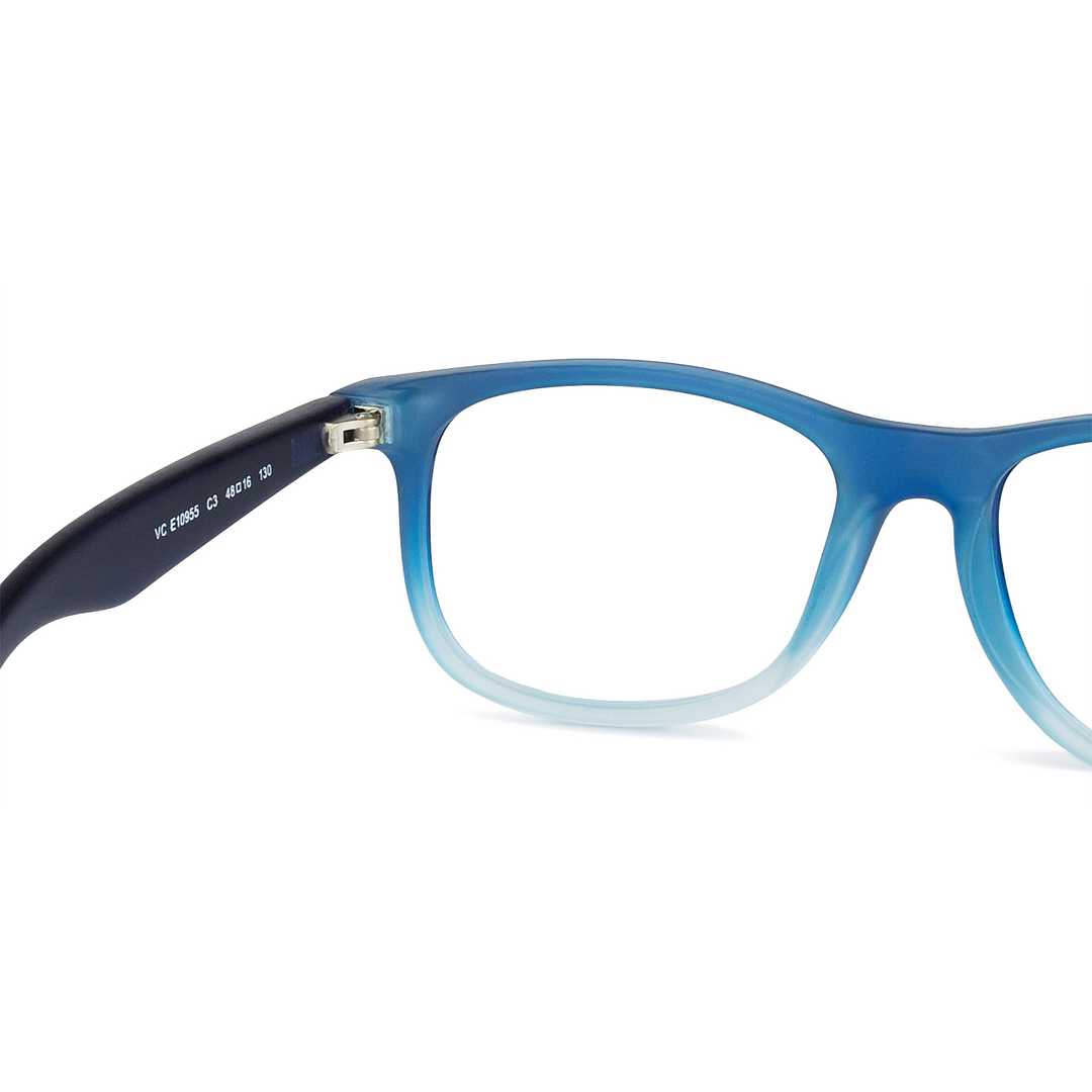 Hooper Online Navy Blue Full Rim Rectangle left side