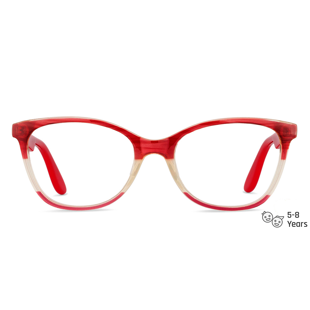 Hooper Online Brown Transparent Full Rim Cat Eye left side