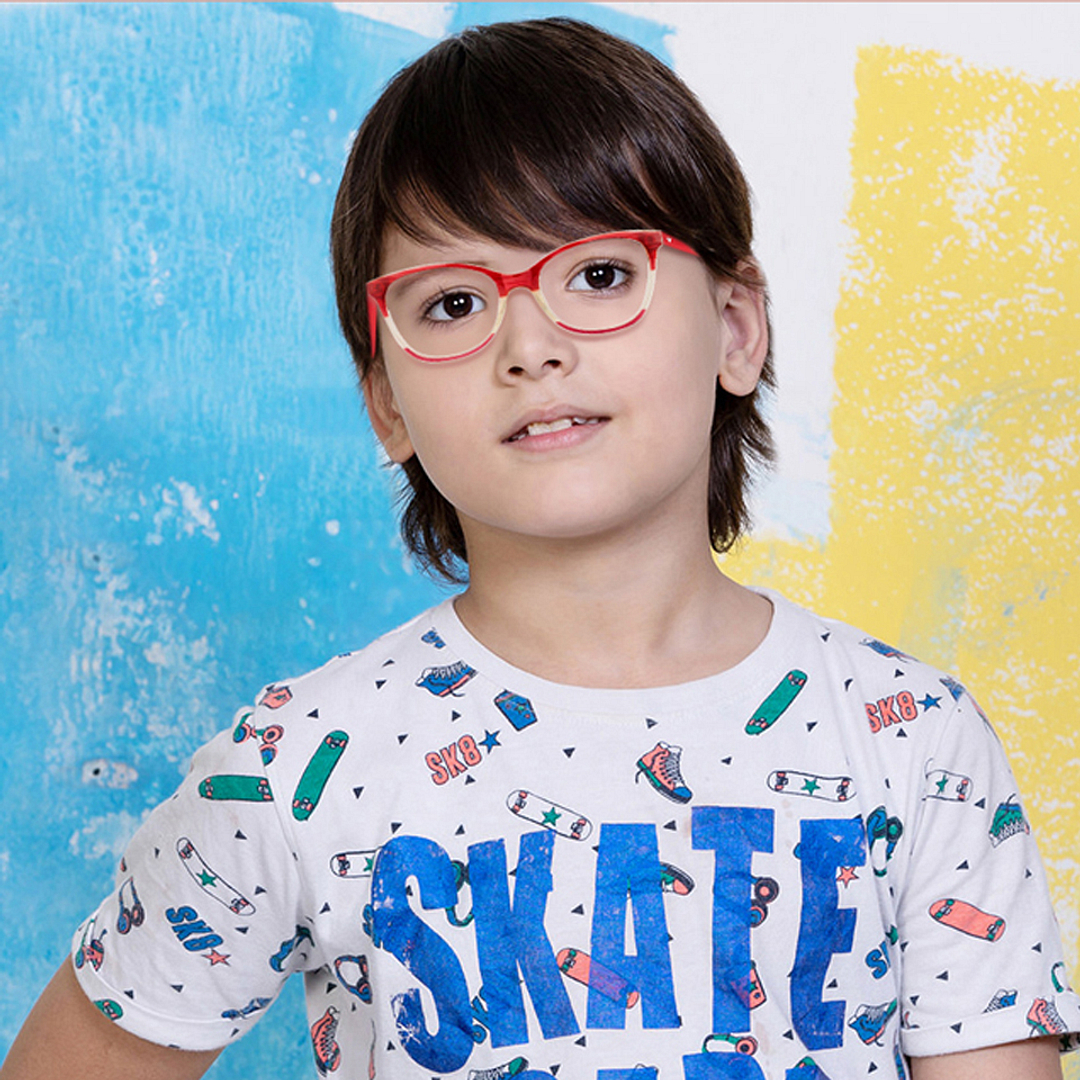 Hooper Online Brown Transparent Full Rim Cat Eye left side