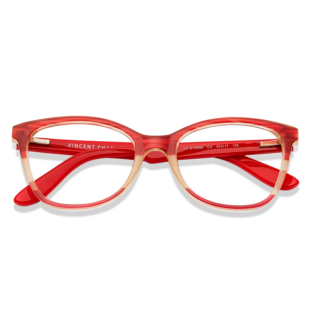 Hooper Online Brown Transparent Full Rim Cat Eye left side