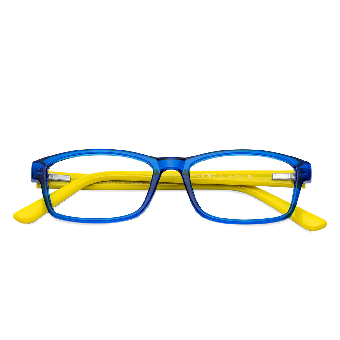 Hooper Online Navy Blue Transparent Full Rim Rectangle right side
