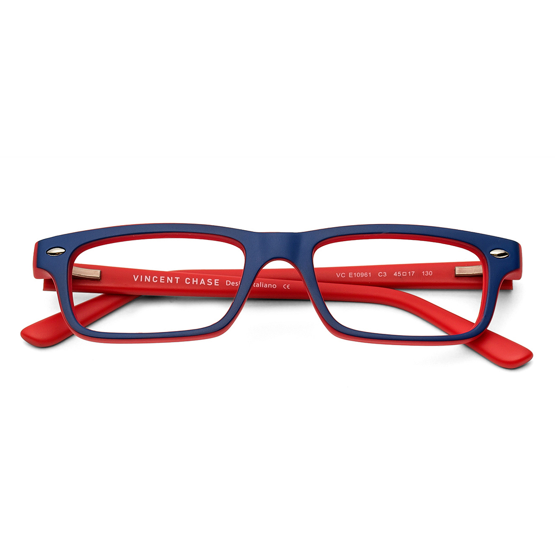 Hooper Online Navy Blue Full Rim Rectangle right side