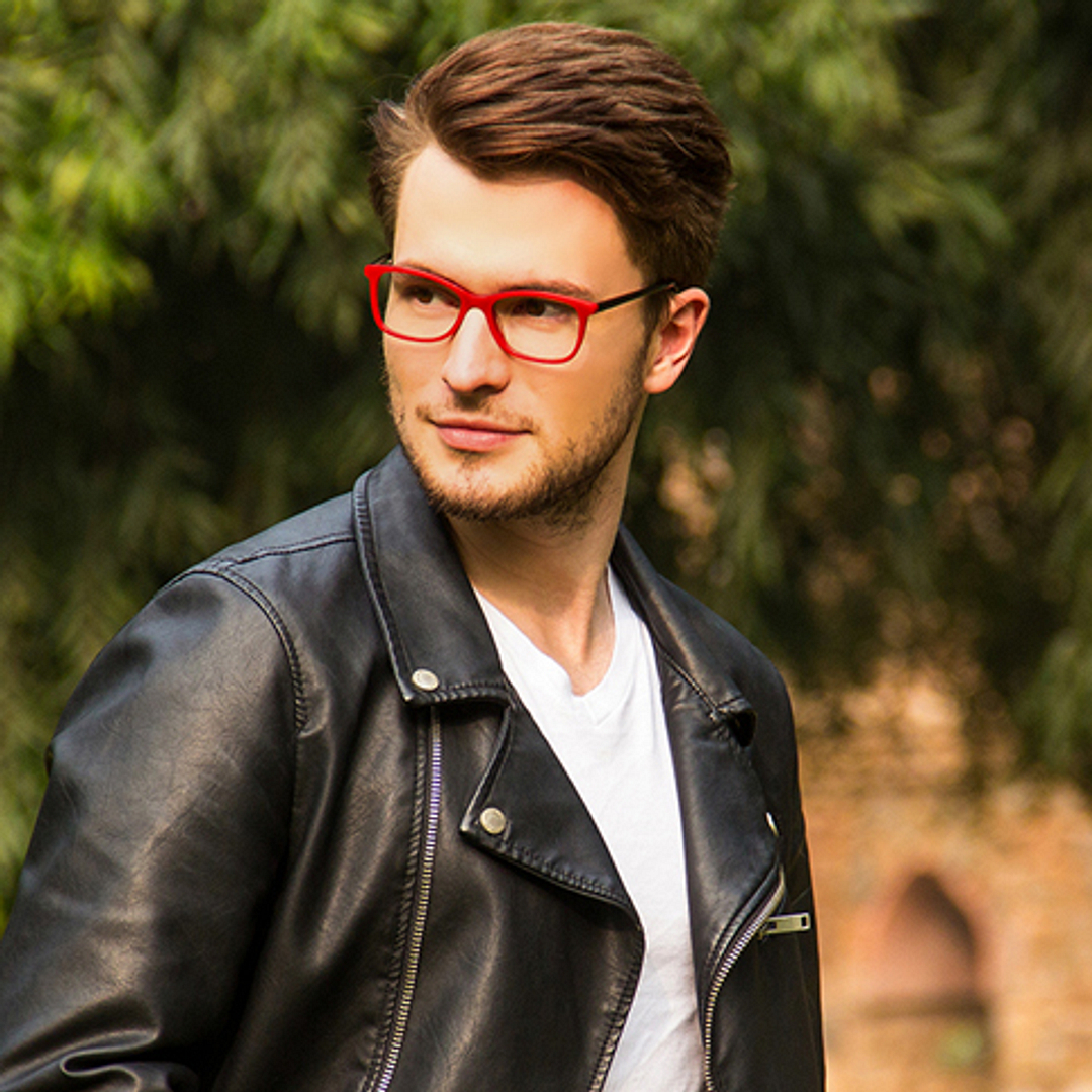 Vincent Chase Online Red Full Rim Rectangle right side