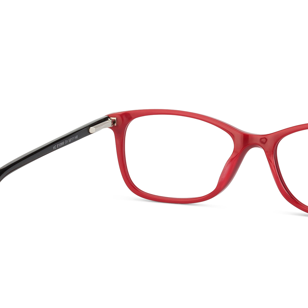 Vincent Chase Online Red Full Rim Rectangle left side