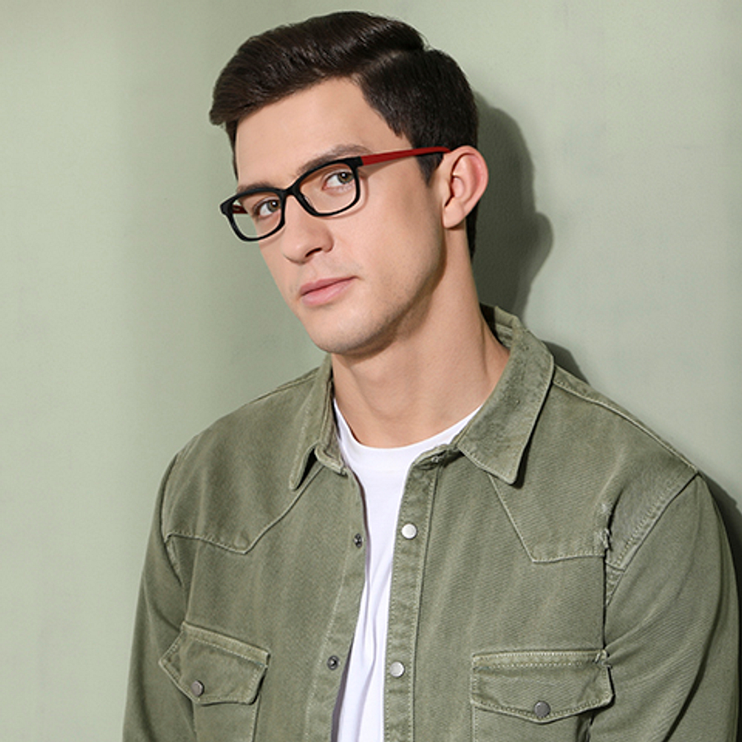 Vincent Chase Online Black Full Rim Rectangle left side