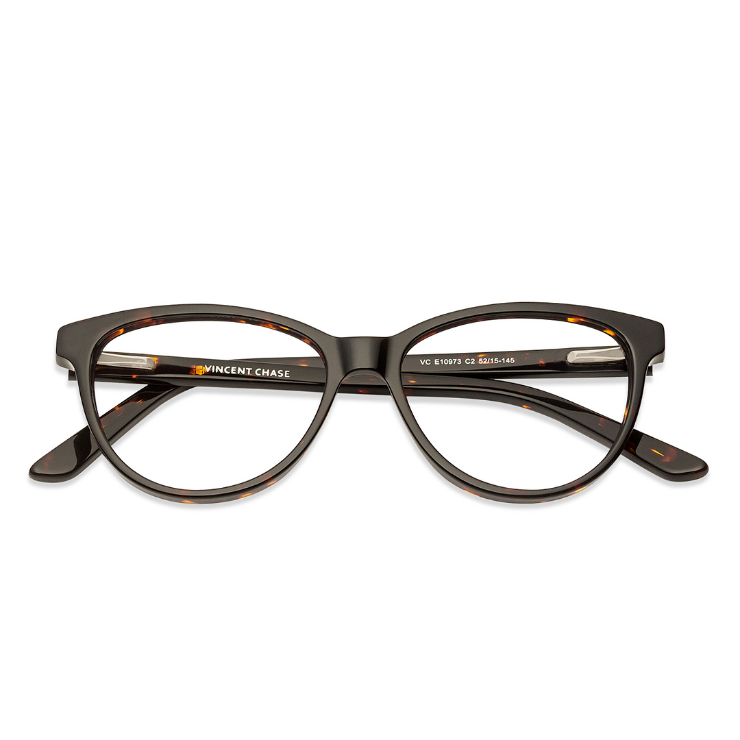 Vincent Chase Online Tortoise Full Rim Cat Eye left side