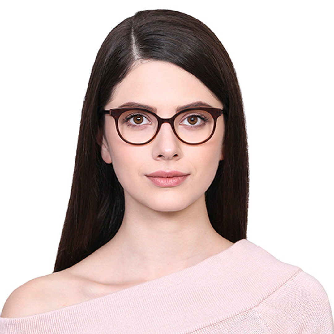 Vincent Chase Online Brown Transparent Full Rim Cat Eye right side