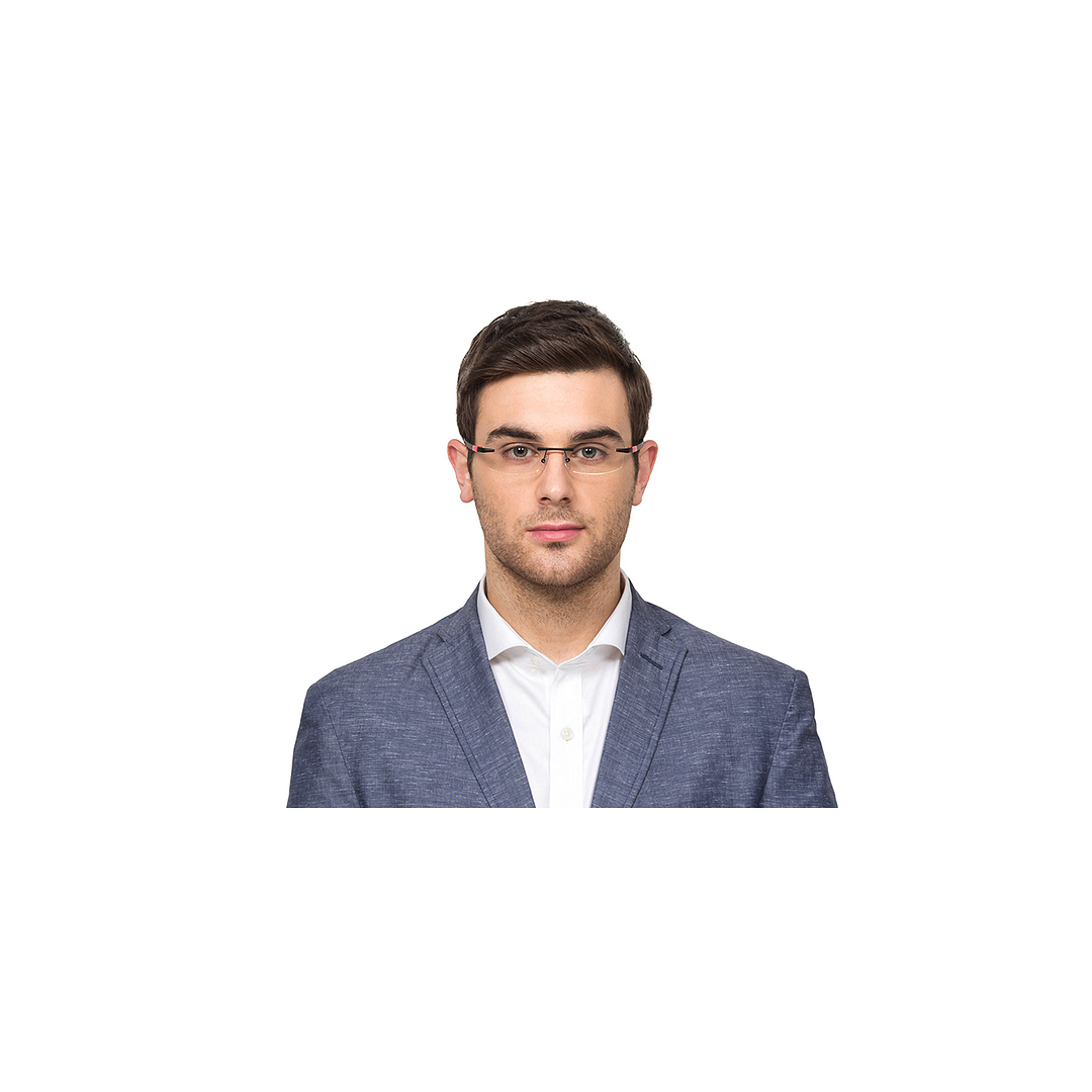 Lenskart Air Online Black Rimless Rectangle left side