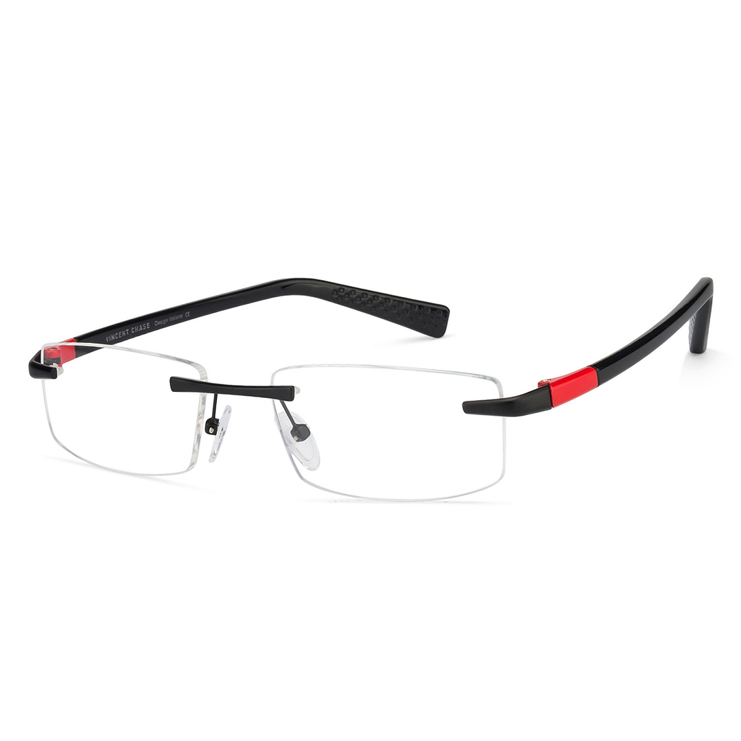 Lenskart Air Online Black Rimless Rectangle right side
