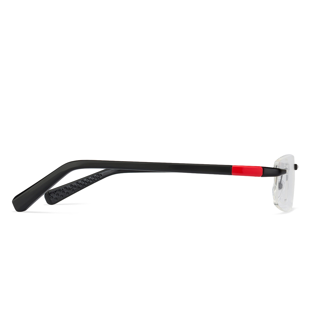 Lenskart Air Online Black Rimless Rectangle left side