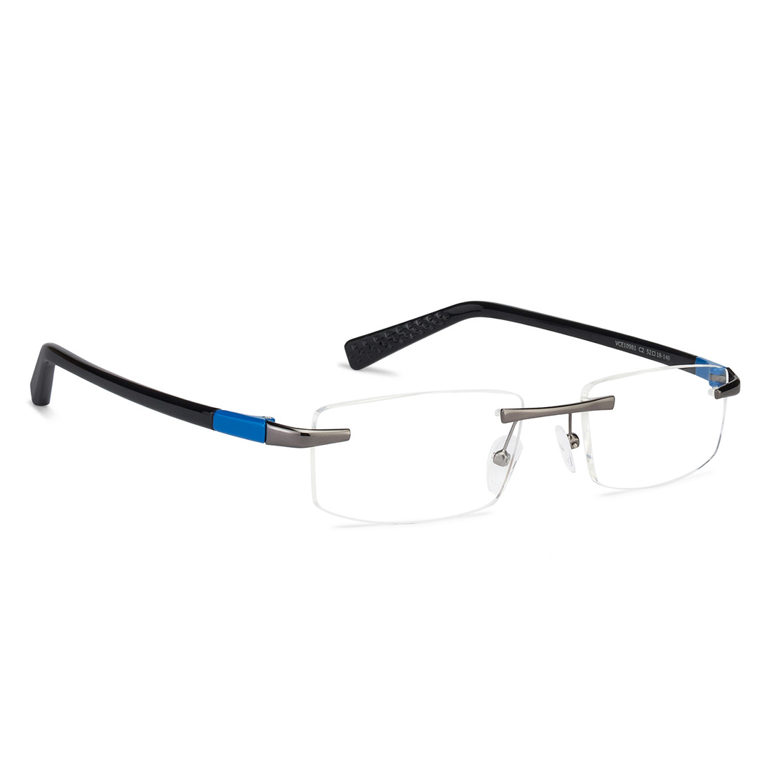 Lenskart Air Online Black Rimless Rectangle right side