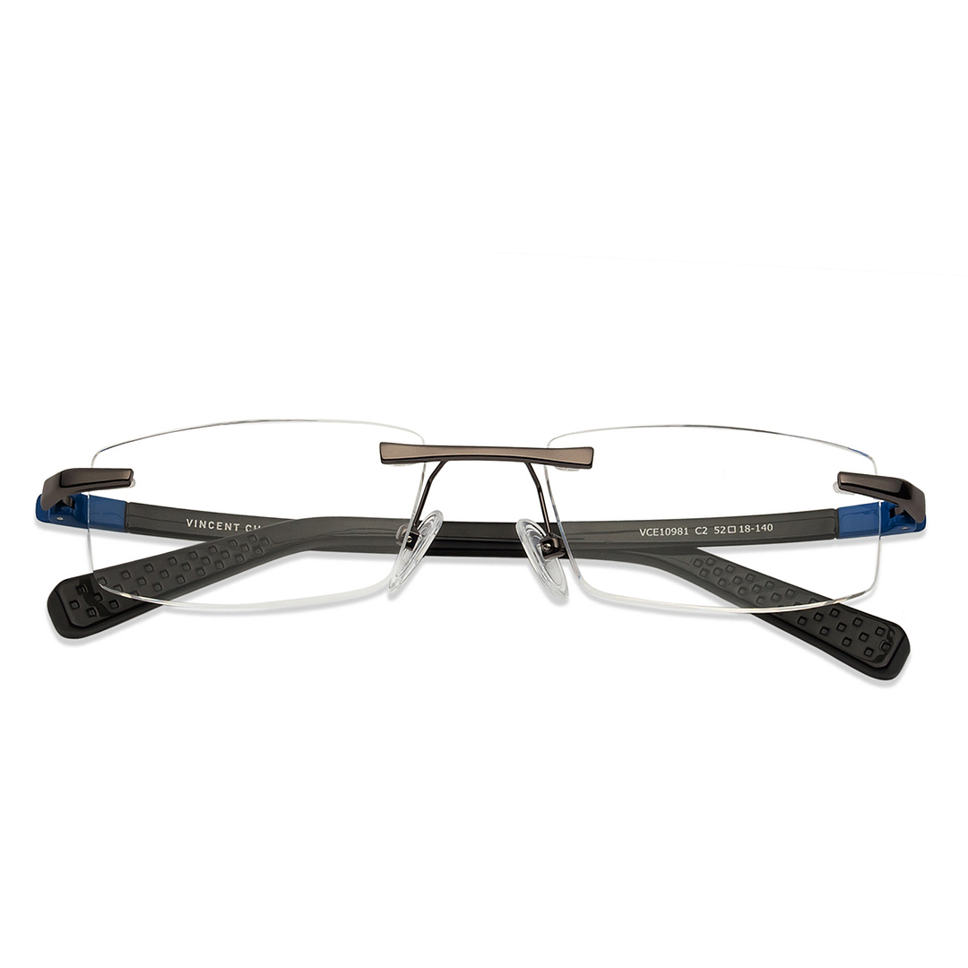Lenskart Air Online Black Rimless Rectangle left side