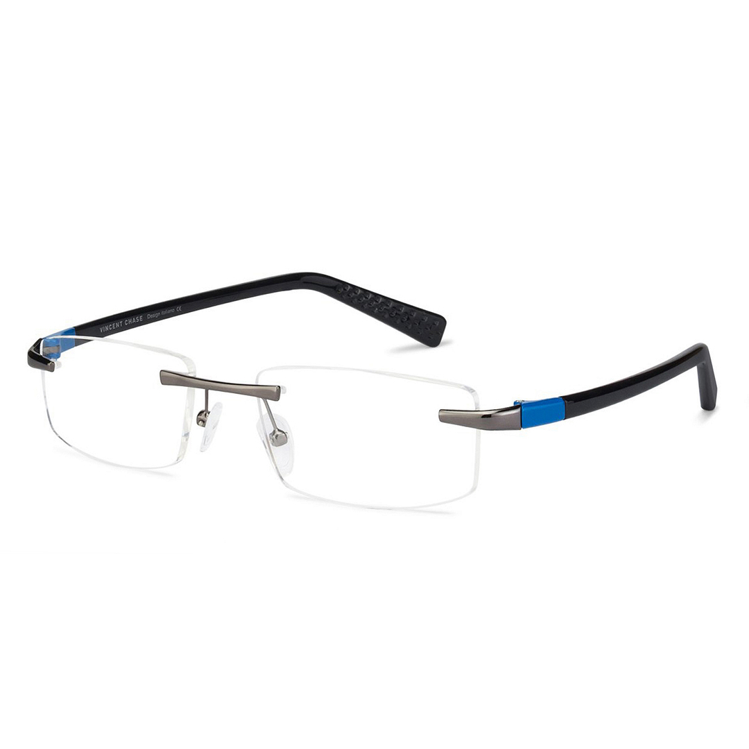 Lenskart Air Online Black Rimless Rectangle left side