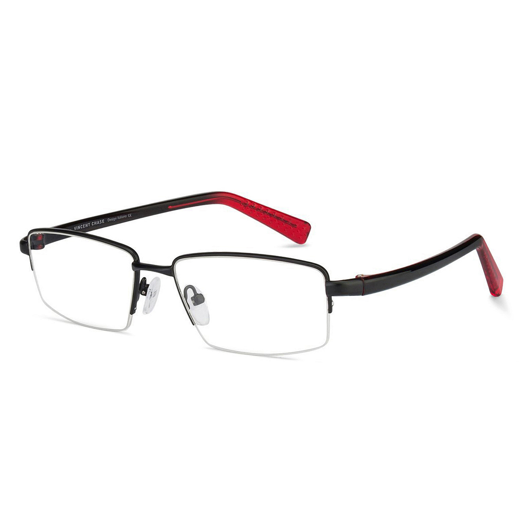 Lenskart Air Online Black Half Rim Rectangle left side