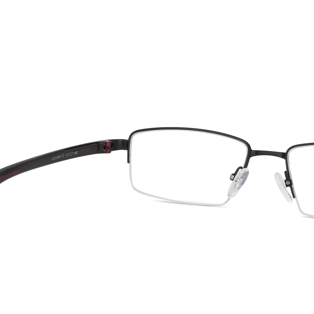Lenskart Air Online Black Half Rim Rectangle right side