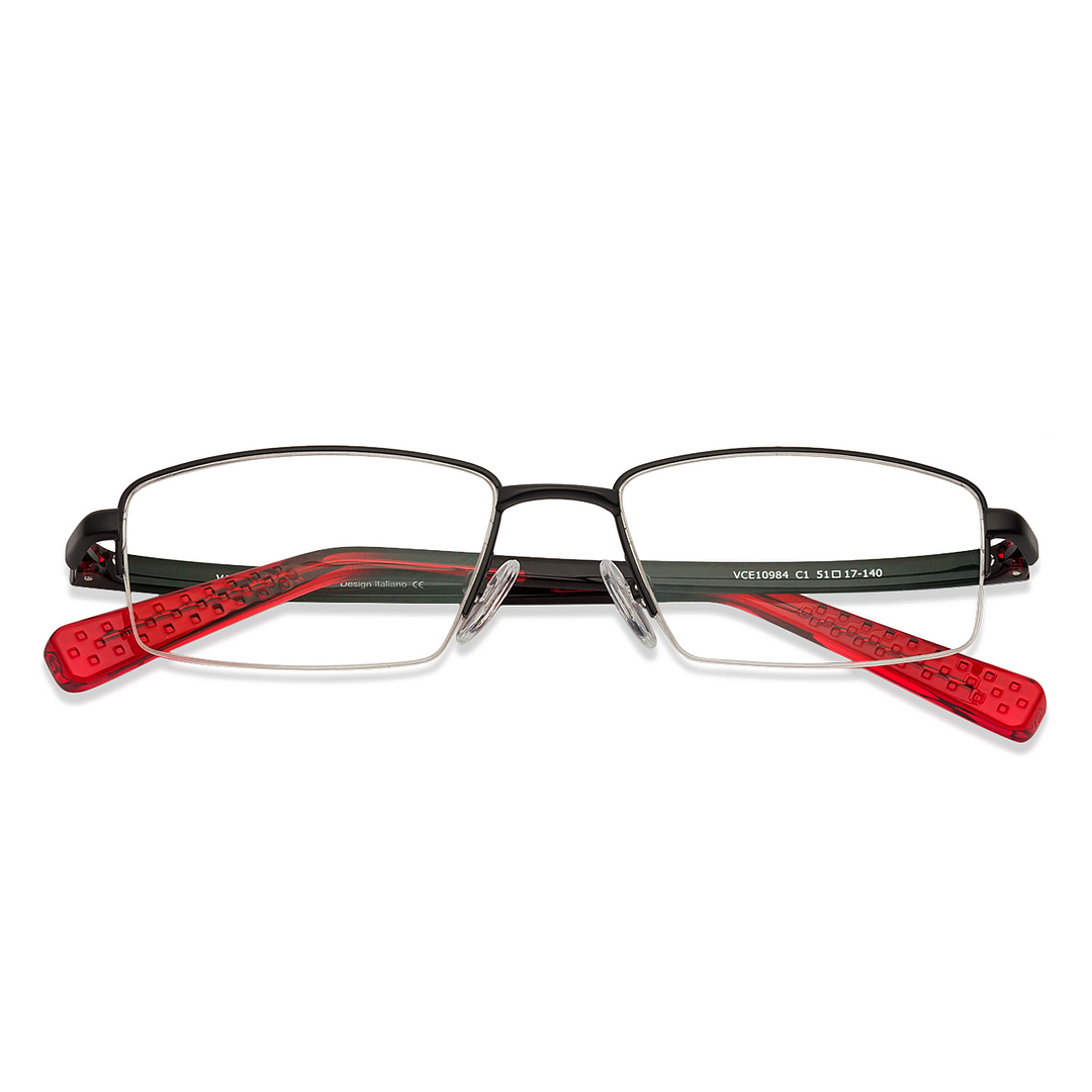 Lenskart Air Online Black Half Rim Rectangle left side