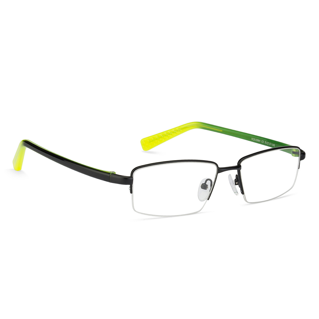 Lenskart Air Online Black Half Rim Rectangle left side