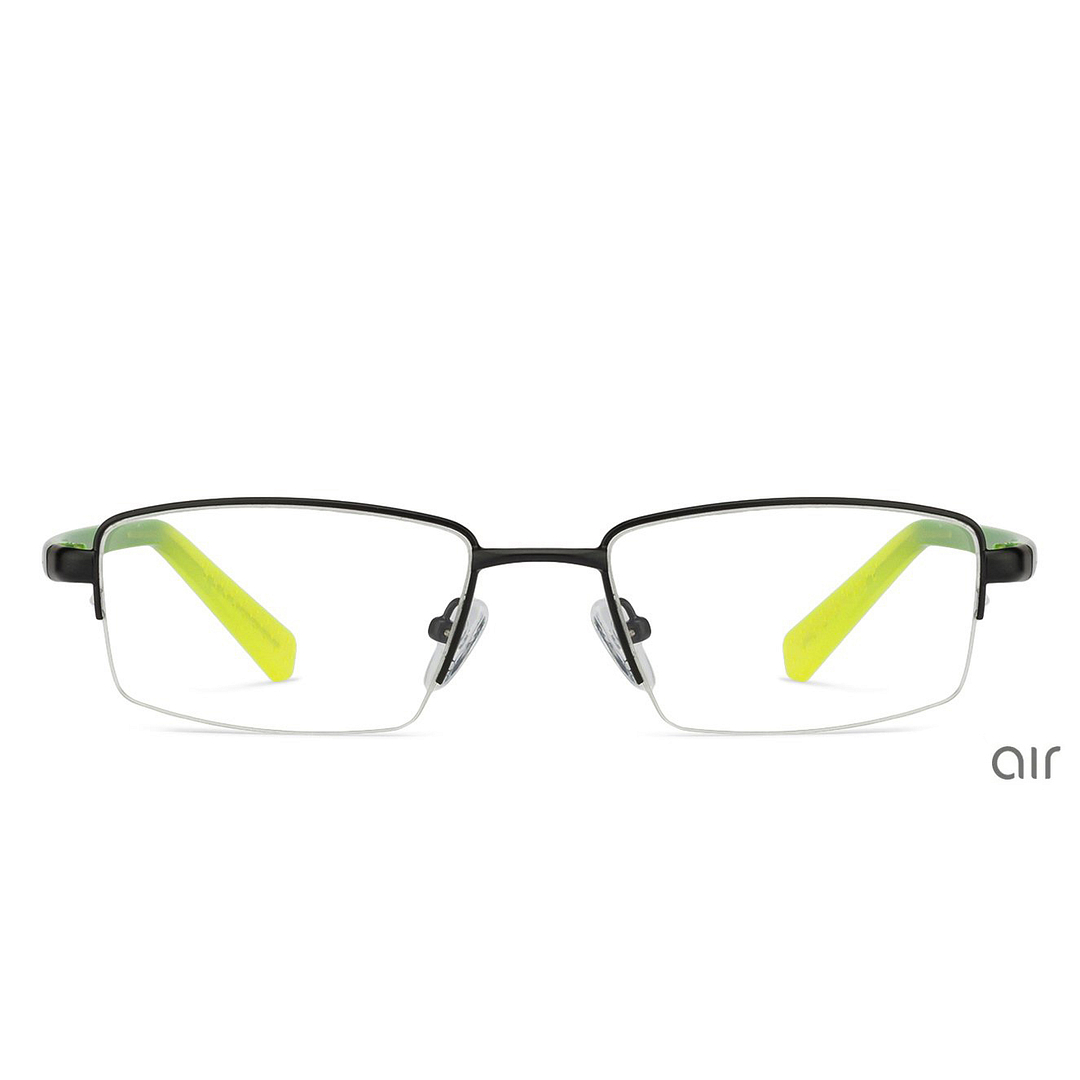 Lenskart Air Online Black Half Rim Rectangle left side