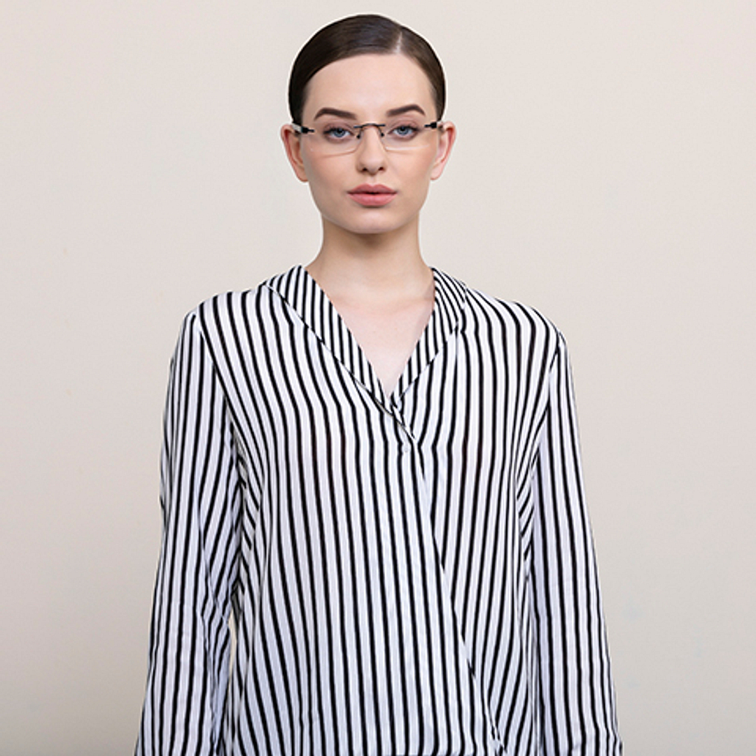 Vincent Chase Online Black Rimless Rectangle right side