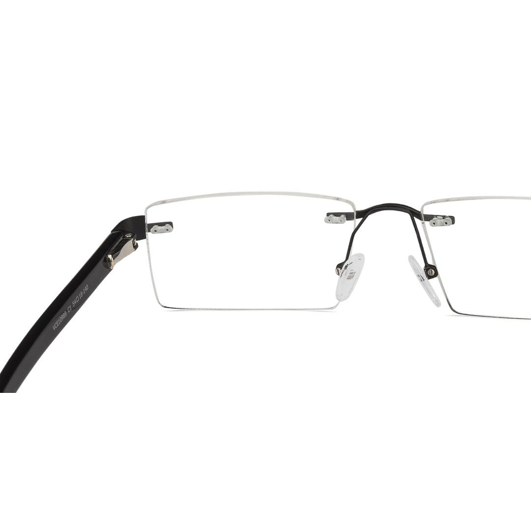 Vincent Chase Online Black Rimless Rectangle left side