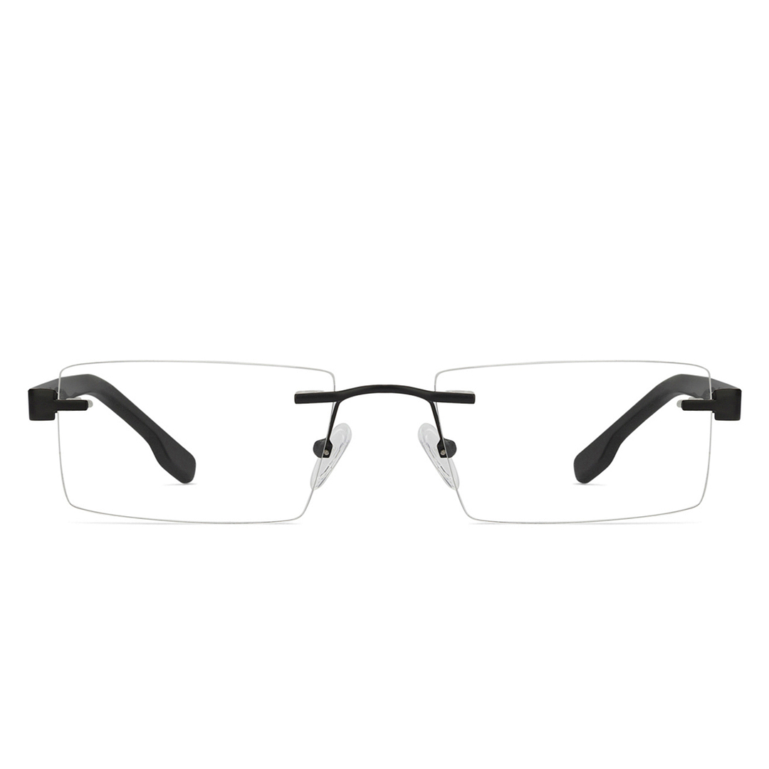 Vincent Chase Online Black Rimless Rectangle left side