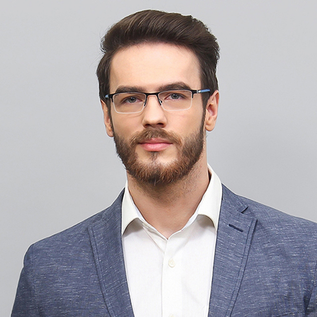 Lenskart Air Online Black Half Rim Rectangle left side