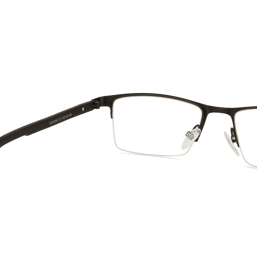 Lenskart Air Online Black Half Rim Rectangle left side