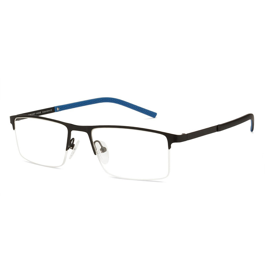 Vincent Chase Online Black Half Rim Rectangle left side