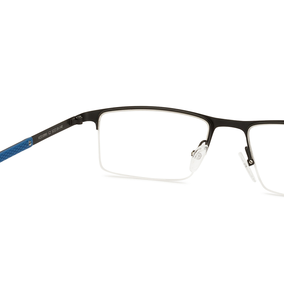 Vincent Chase Online Black Half Rim Rectangle left side