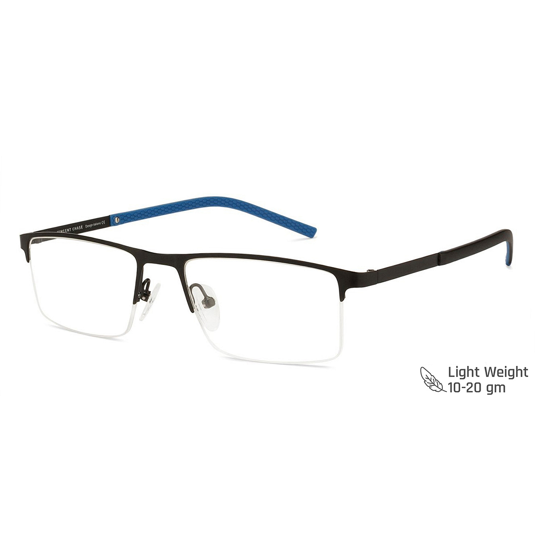 Vincent Chase Online Black Half Rim Rectangle right side
