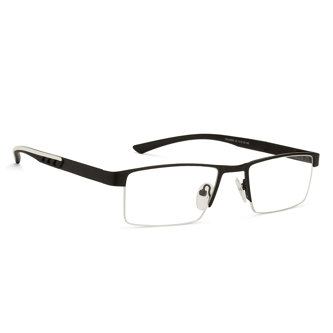 Vincent Chase Online Black Half Rim Rectangle left side