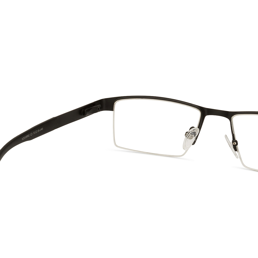 Vincent Chase Online Black Half Rim Rectangle left side