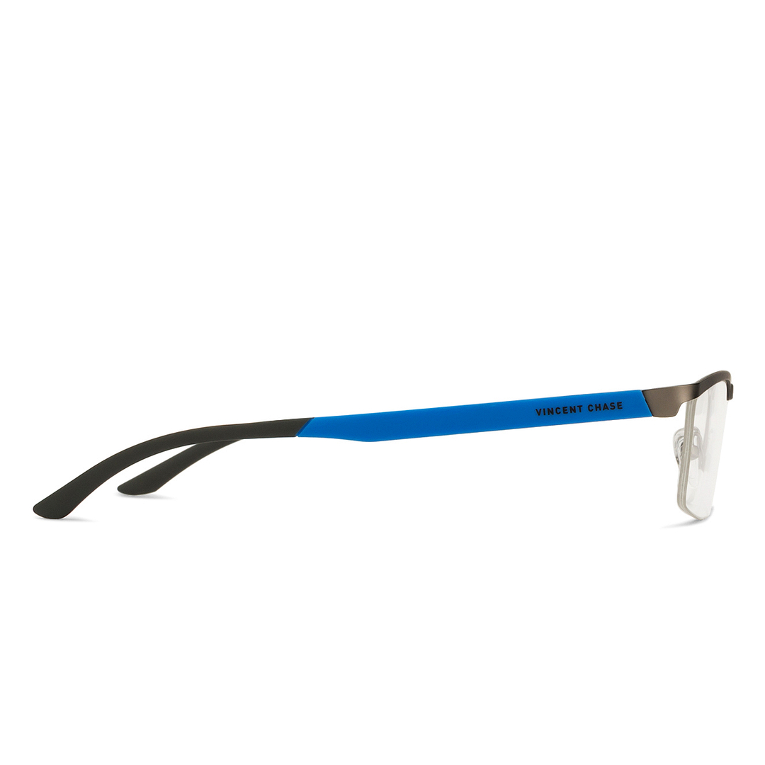 Lenskart Air Online Mid Gunmetal Half Rim Rectangle right side