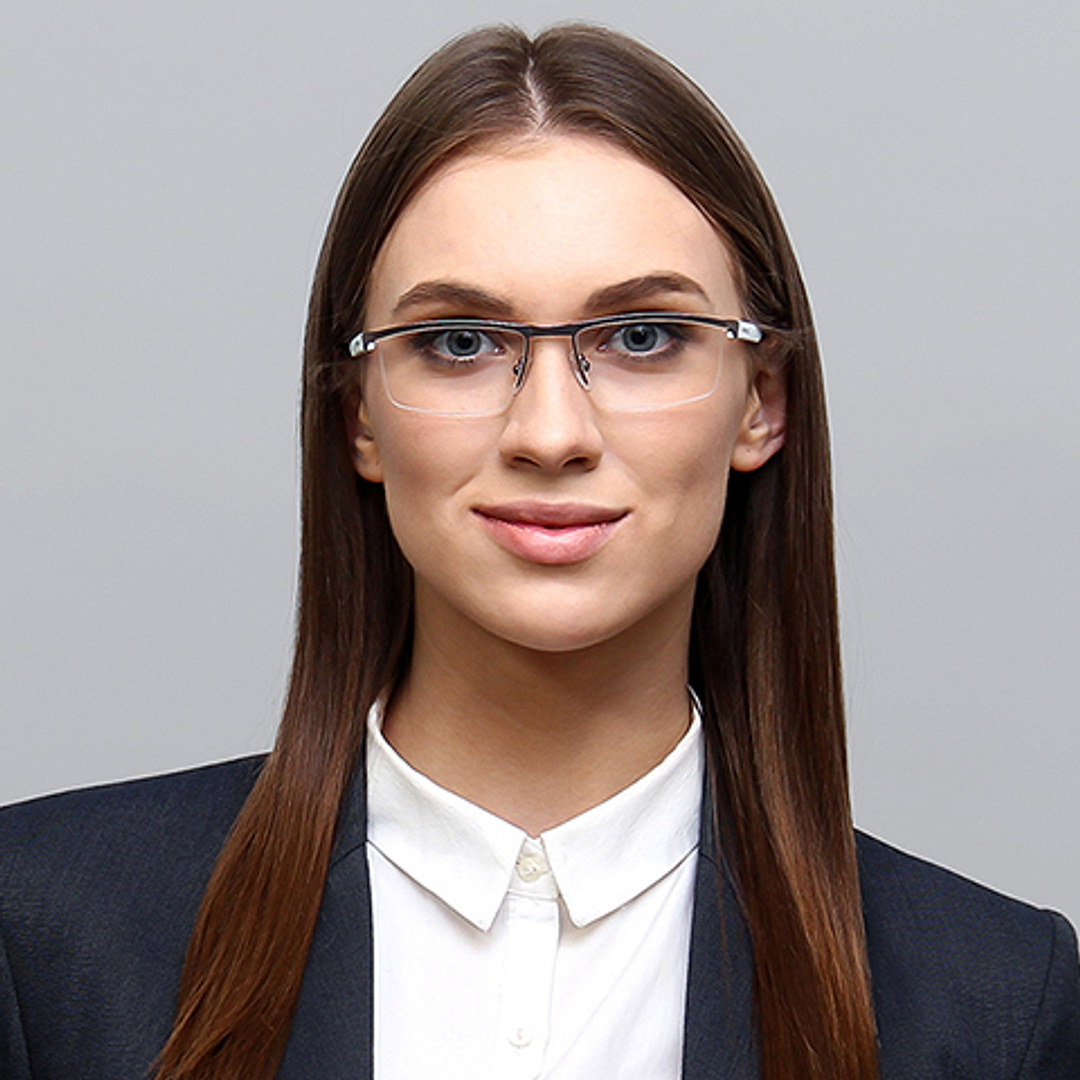 Lenskart Air Online Mid Gunmetal Half Rim Rectangle right side