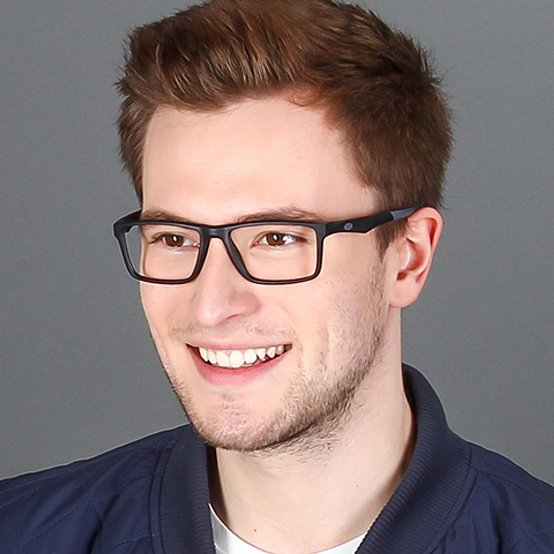 Lenskart Air Online Black Full Rim Rectangle left side