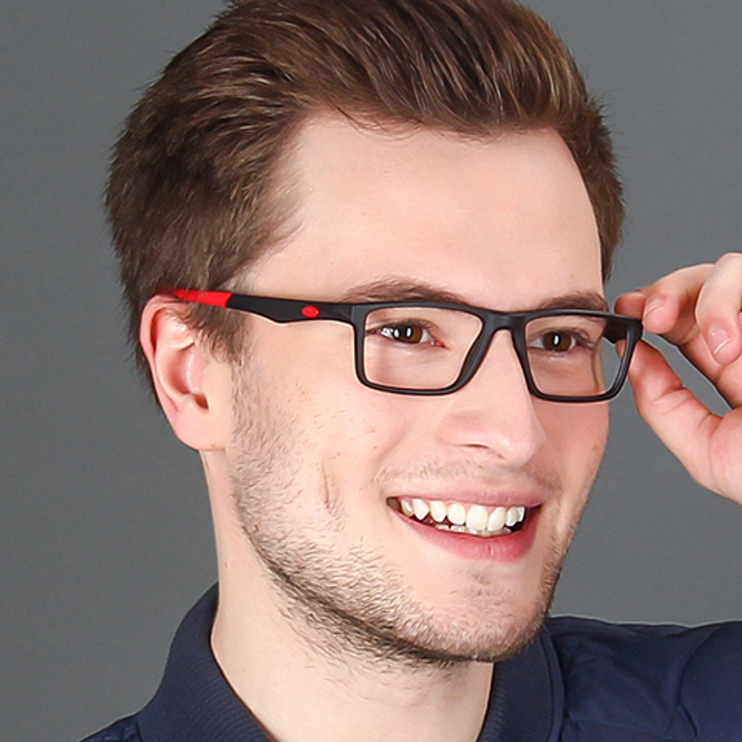 Lenskart Air Online Black Full Rim Rectangle left side