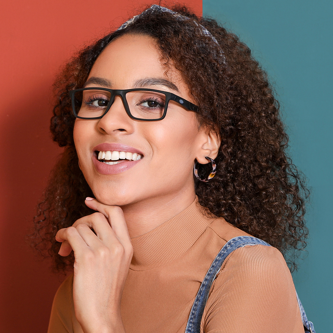 Lenskart Air Online Black Full Rim Rectangle left side