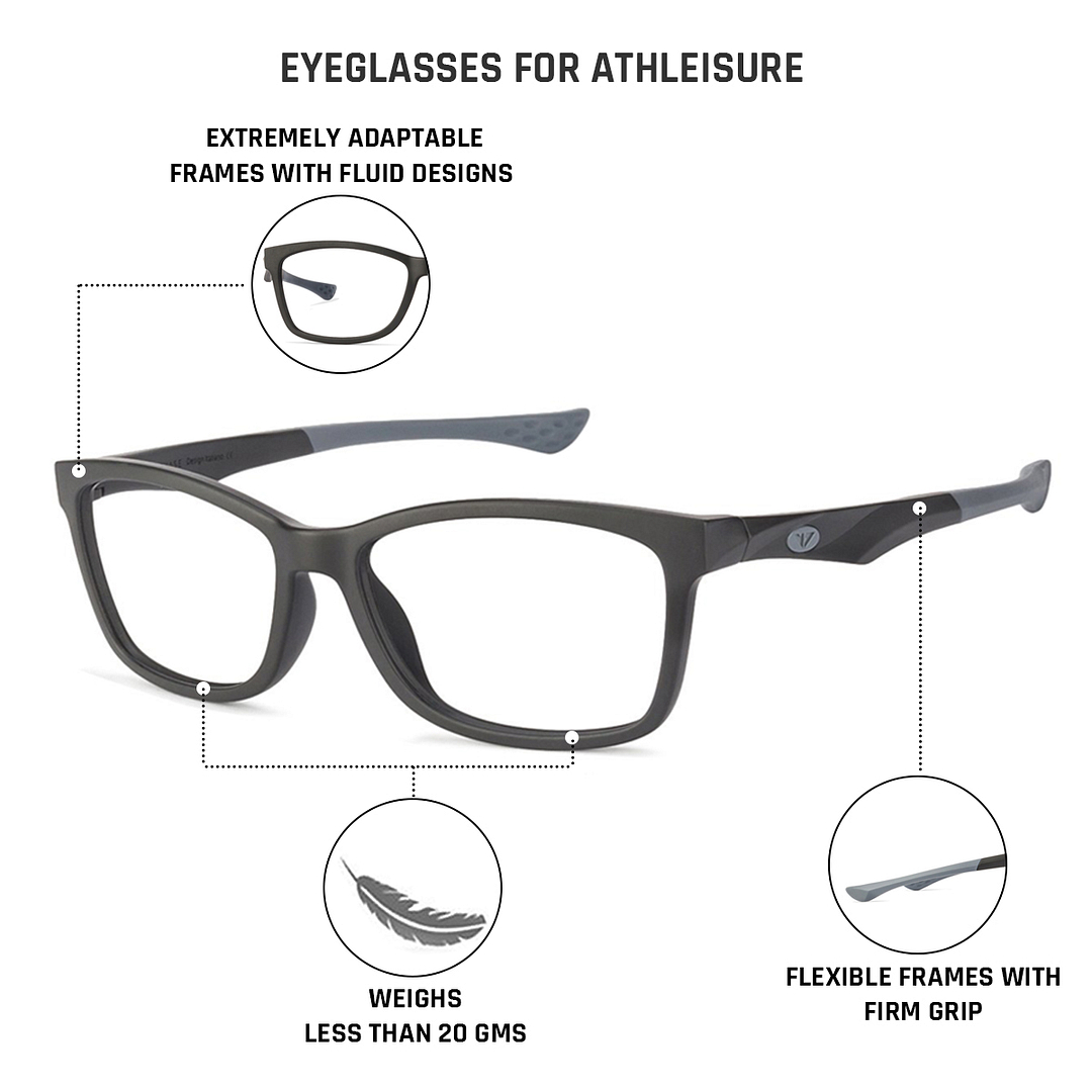 Lenskart Air Online Black Full Rim Rectangle right side