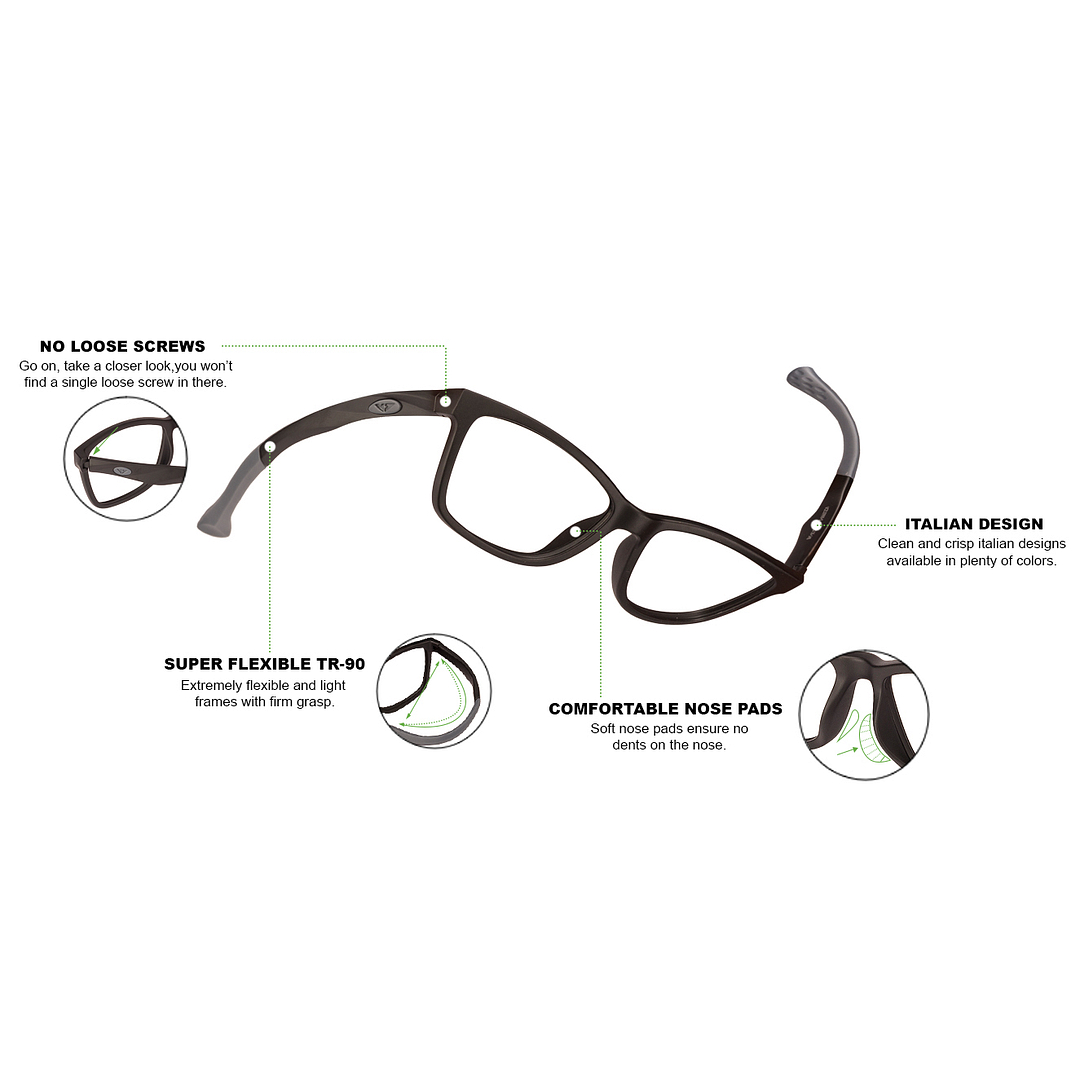 Lenskart Air Online Black Full Rim Rectangle right side