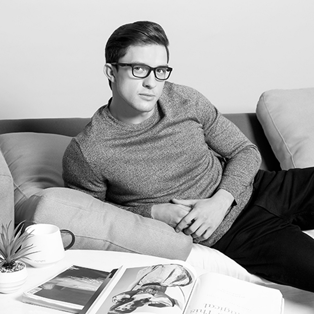 Lenskart Air Online Black Full Rim Rectangle left side